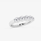 GWA075 - Additional Image 1 for  2 ctw Round Lab Grown Diamond Five Stone Shared Prong Anniversary Band