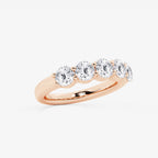 GWA075 - Additional Image 1 for  2 ctw Round Lab Grown Diamond Five Stone Shared Prong Anniversary Band