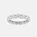 GWA076 - product video for 2 ctw Double-row Marquise Lab Grown Diamond Eternity Band - 4.8mm Width