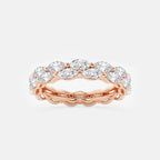 GWA076 - product video for 2 ctw Double-row Marquise Lab Grown Diamond Eternity Band - 4.8mm Width
