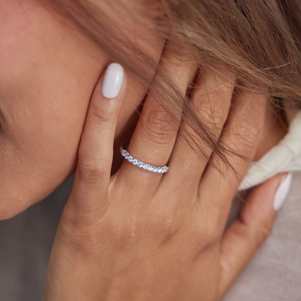 GWA077 - Additional Image 2 for  1/2 ctw Round Lab Grown Diamond Eleven-Stone Wedding Band