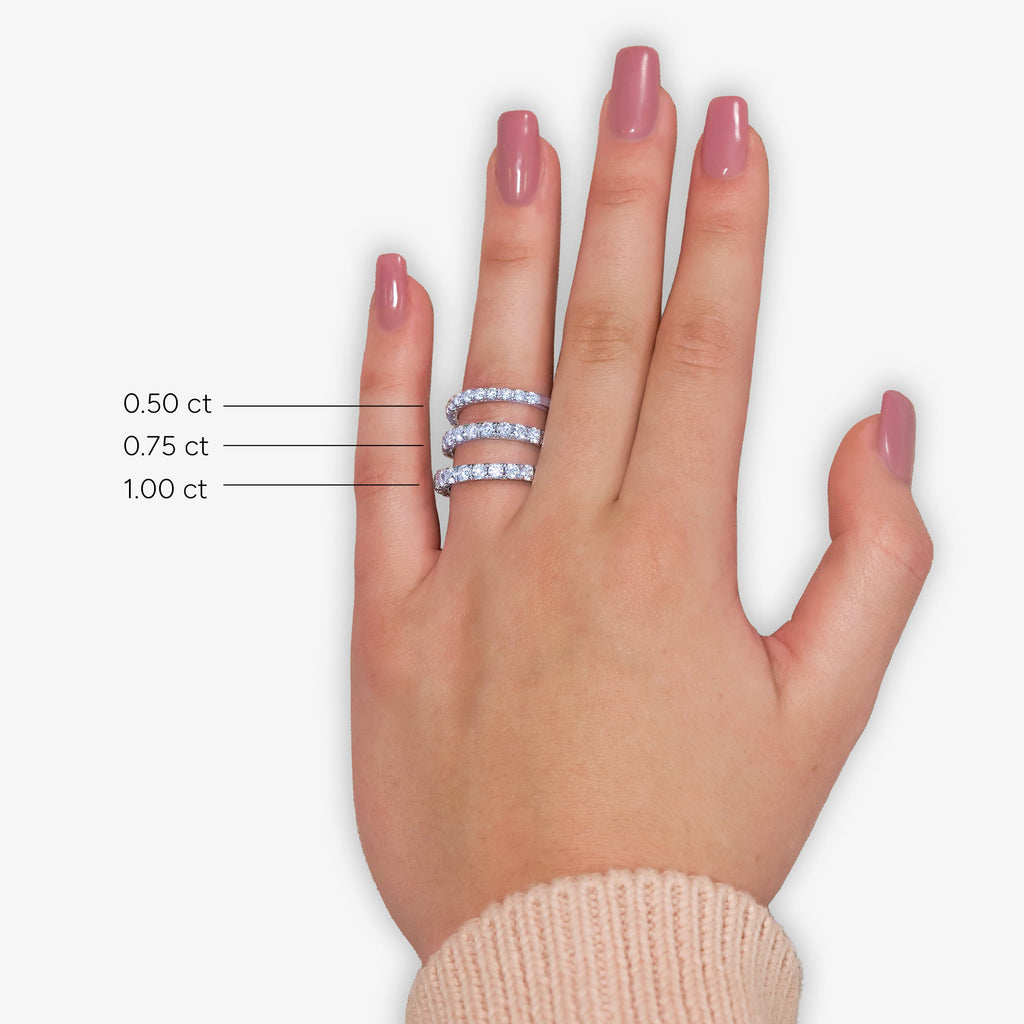 GWA077 - Additional Image 4 for  1/2 ctw Round Lab Grown Diamond Eleven-Stone Wedding Band