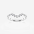 GWA079 - 1/4 ctw Round Lab Grown Diamond Graduated Crown Stackable Ring