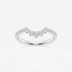 GWA079 - product video for 1/4 ctw Round Lab Grown Diamond Graduated Crown Stackable Ring