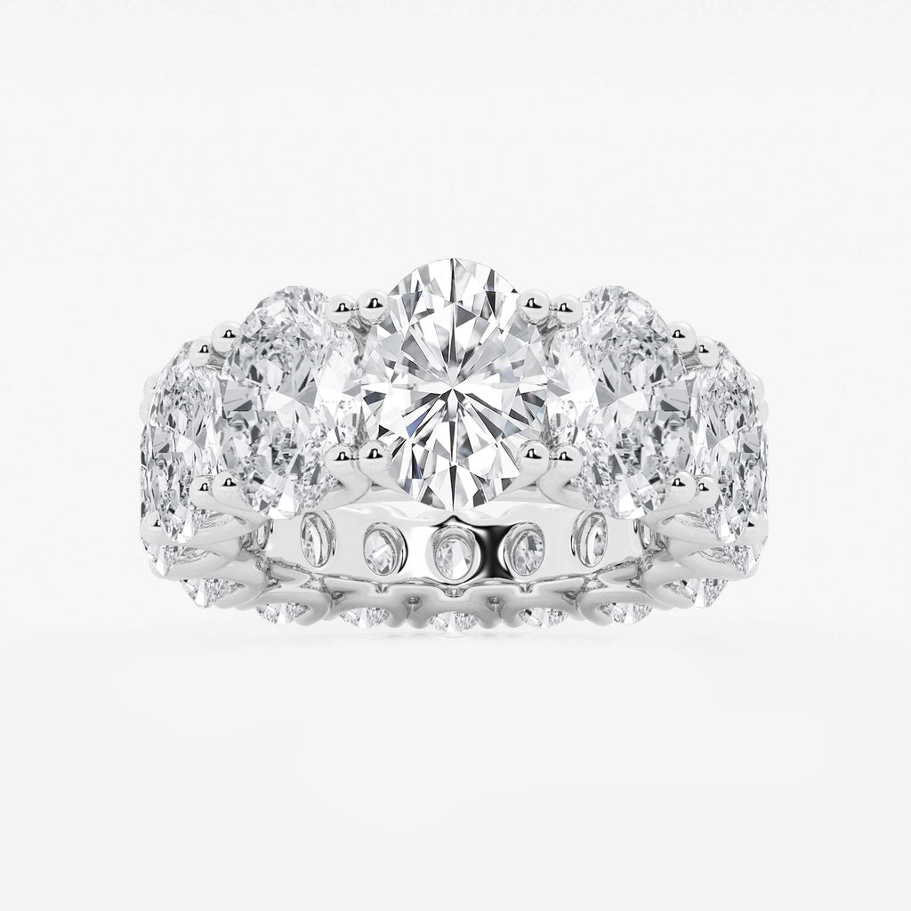 GWA081 - 10 2/3 ctw Oval Lab Grown Diamond Graduated Eternity Band