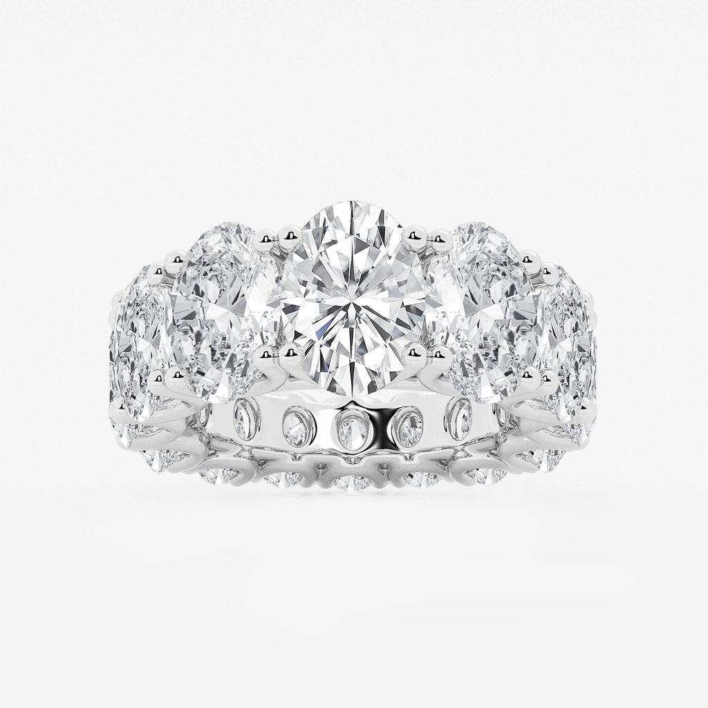 GWA081 - product video for 10 2/3 ctw Oval Lab Grown Diamond Graduated Eternity Band
