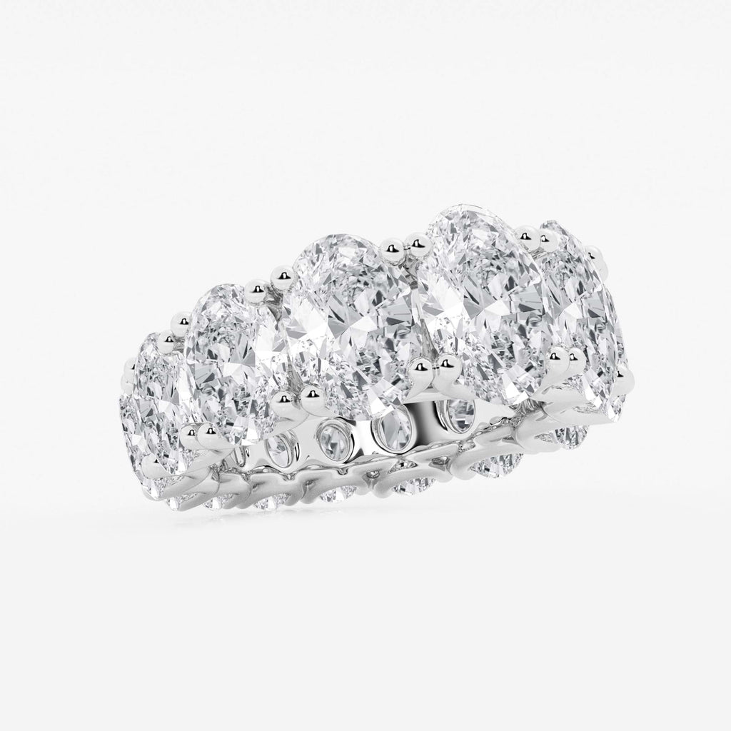 GWA081 - Additional Image 1 for  10 2/3 ctw Oval Lab Grown Diamond Graduated Eternity Band