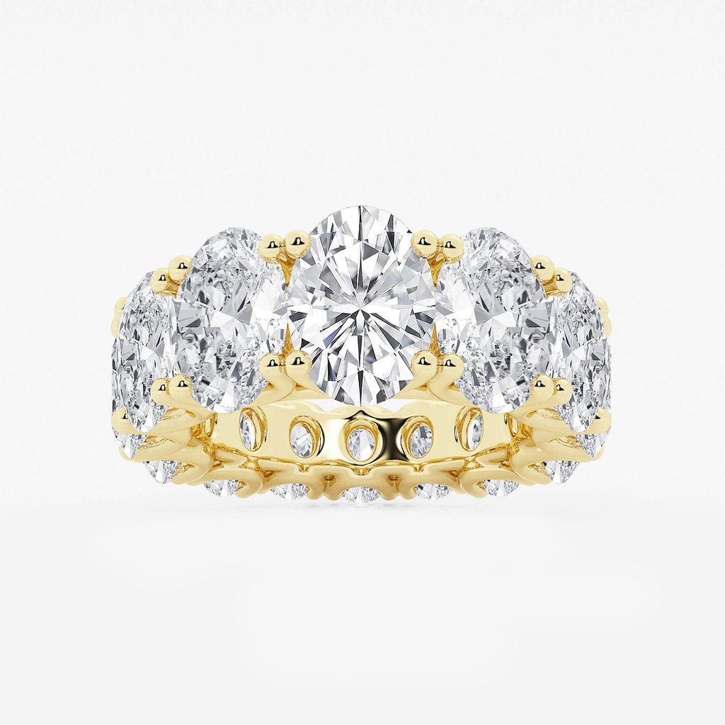 GWA081 - product video for 10 2/3 ctw Oval Lab Grown Diamond Graduated Eternity Band