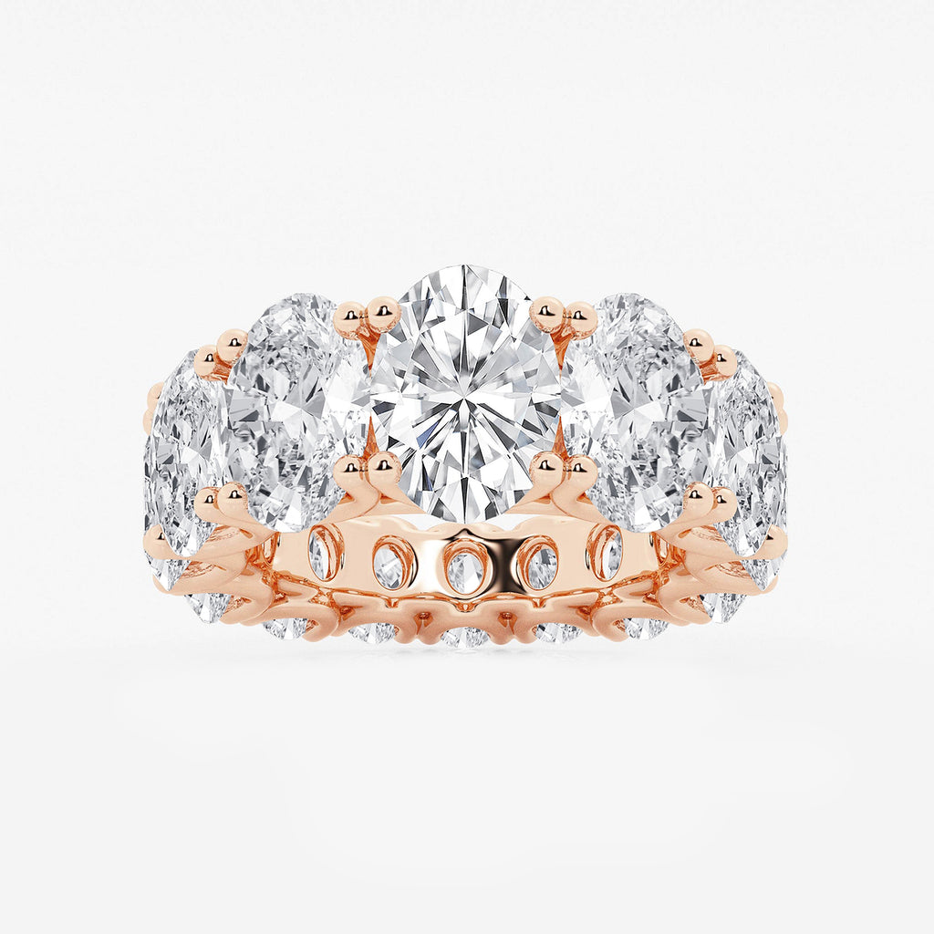 GWA081 - product video for 10 2/3 ctw Oval Lab Grown Diamond Graduated Eternity Band