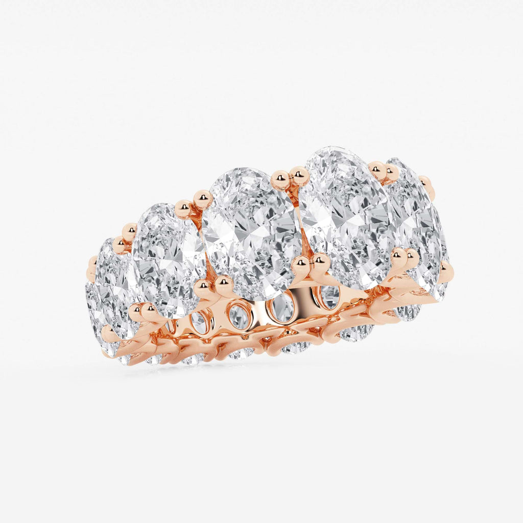 GWA081 - Additional Image 1 for  10 2/3 ctw Oval Lab Grown Diamond Graduated Eternity Band