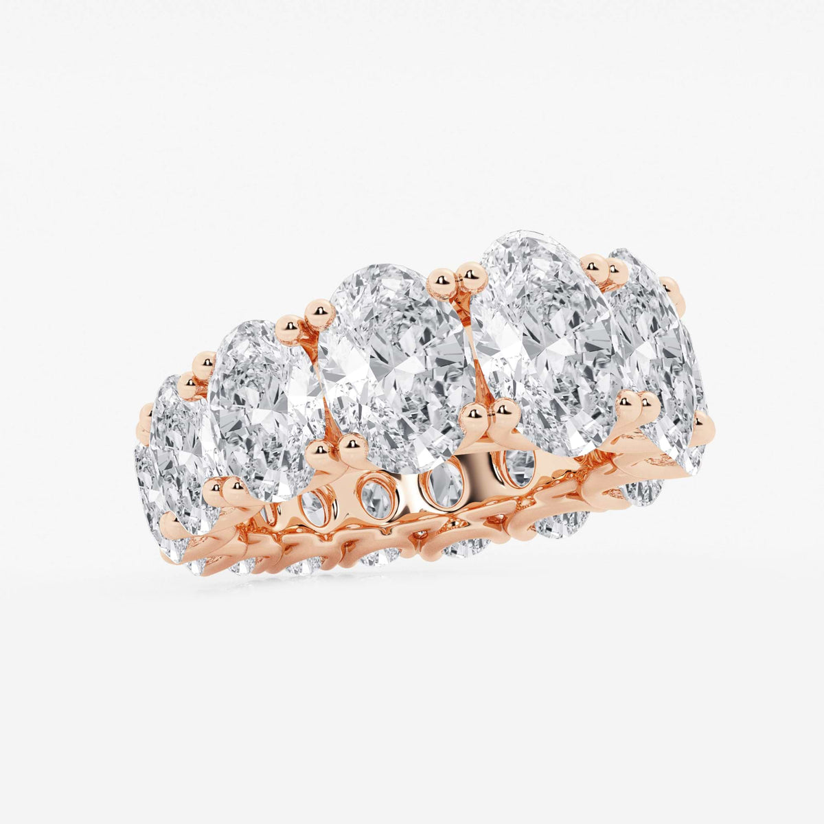 GWA081 - Additional Image 1 for  10 2/3 ctw Oval Lab Grown Diamond Graduated Eternity Band