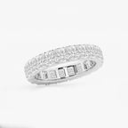 GWA082 - Additional Image 1 for  3 7/8 ctw Radiant Lab Grown Diamond V-Prong Eternity Band - 4.2mm Width