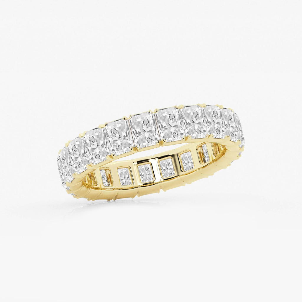 GWA082 - Additional Image 1 for  3 7/8 ctw Radiant Lab Grown Diamond V-Prong Eternity Band - 4.2mm Width