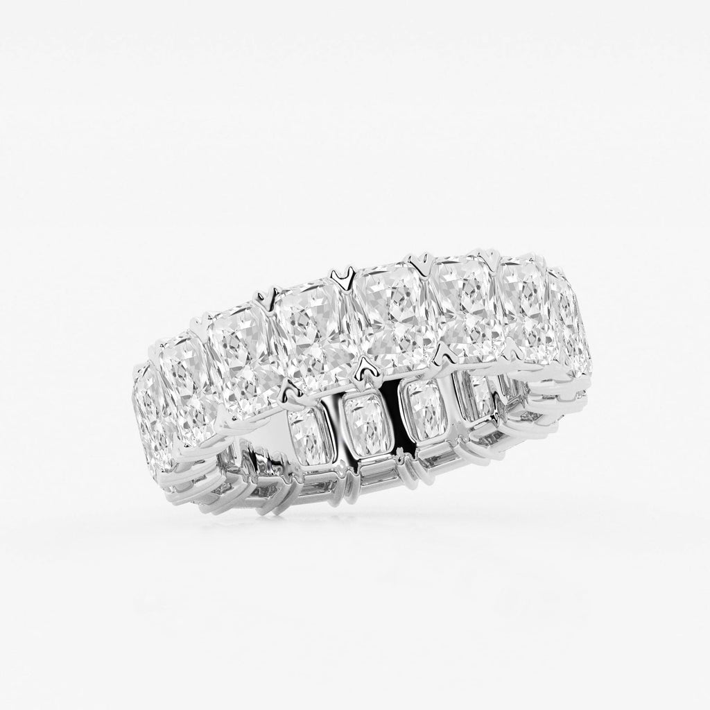 GWA082 - Additional Image 1 for  8 1/2 ctw Radiant Lab Grown Diamond V-Prong Eternity Band - 6.2mm Width