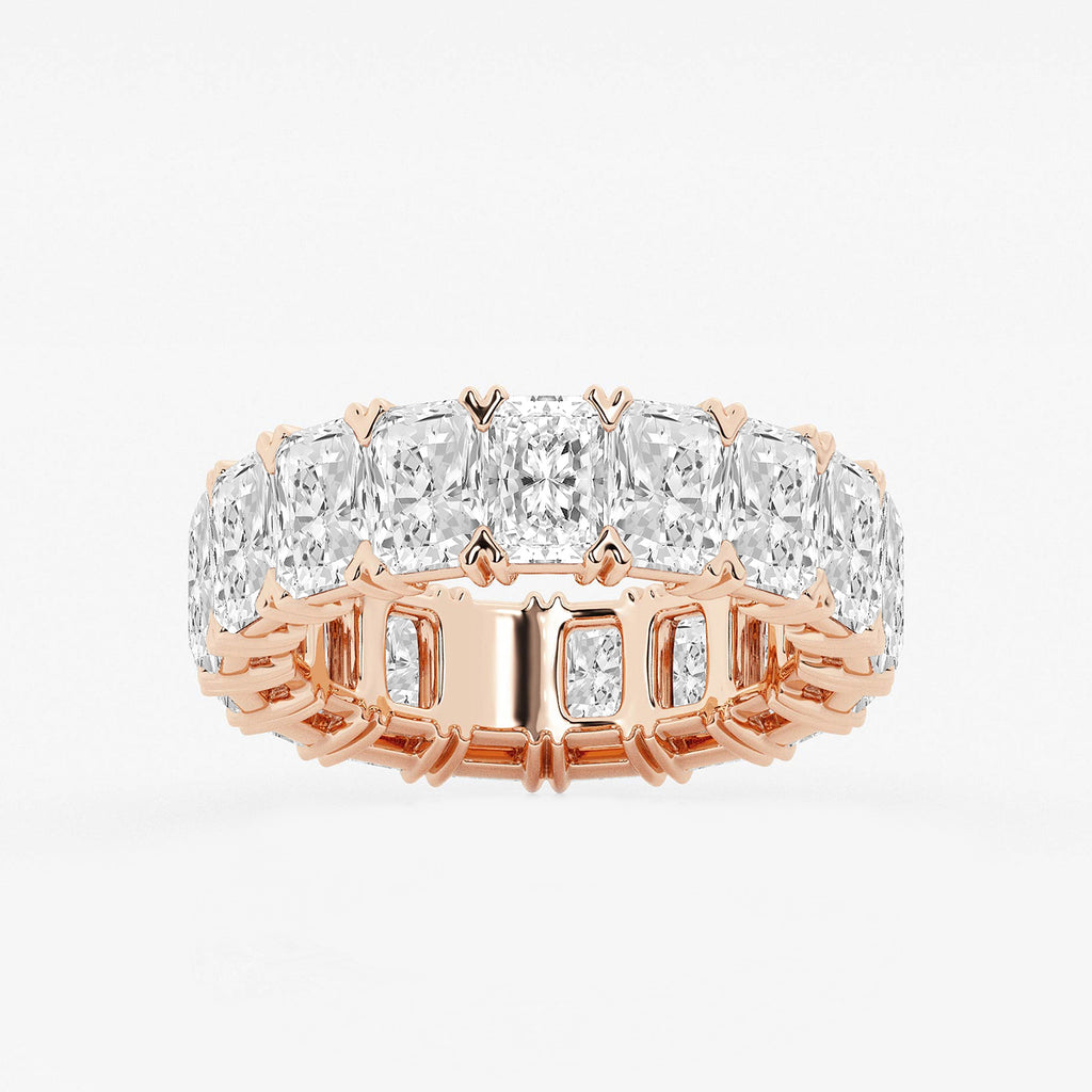 GWA082 - product video for 8 1/2 ctw Radiant Lab Grown Diamond V-Prong Eternity Band - 6.2mm Width