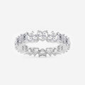 GWA083 - 3 5/8 ctw Alternating Heart Lab Grown Diamond Eternity Band - 4.3mm Width