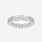 GWA083 - 3 5/8 ctw Alternating Heart Lab Grown Diamond Eternity Band - 4.3mm Width
