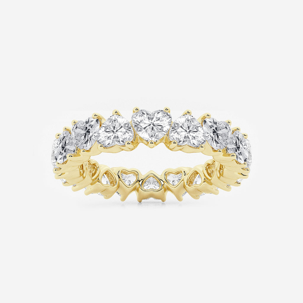 GWA083 - product video for 3 5/8 ctw Alternating Heart Lab Grown Diamond Eternity Band - 4.3mm Width