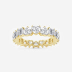 GWA083 - product video for 3 5/8 ctw Alternating Heart Lab Grown Diamond Eternity Band - 4.3mm Width