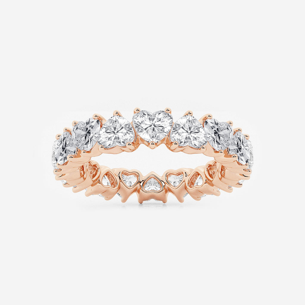 GWA083 - product video for 3 5/8 ctw Alternating Heart Lab Grown Diamond Eternity Band - 4.3mm Width