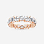 GWA083 - product video for 3 5/8 ctw Alternating Heart Lab Grown Diamond Eternity Band - 4.3mm Width