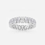GWA084 - 4 1/2 ctw Alternating Pear Lab Grown Diamond Eternity Band - 5mm Width