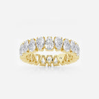 GWA084 - product video for 4 1/2 ctw Alternating Pear Lab Grown Diamond Eternity Band - 5mm Width