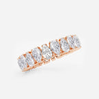 GWA084 - Additional Image 1 for  4 1/2 ctw Alternating Pear Lab Grown Diamond Eternity Band - 5mm Width