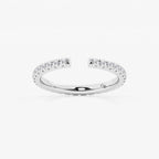 GWA085 - 5/8 ctw Round Lab Grown Diamond French Pave Nesting Wedding Band