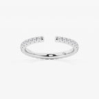 GWA085 - product video for 5/8 ctw Round Lab Grown Diamond French Pave Nesting Wedding Band