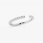 GWA085 - Additional Image 1 for  5/8 ctw Round Lab Grown Diamond French Pave Nesting Wedding Band