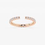 GWA085 - product video for 5/8 ctw Round Lab Grown Diamond French Pave Nesting Wedding Band