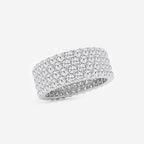 GWA088 - Additional Image 1 for  4 ctw Round Lab Grown Diamond Multi-Row Eternity Band - 7.8mm Width