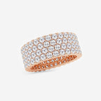 GWA088 - Additional Image 1 for  4 ctw Round Lab Grown Diamond Multi-Row Eternity Band - 7.8mm Width