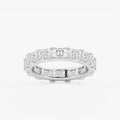 GWA089 - 4 ctw Radiant Lab Grown Diamond East-West Eternity Band - 3.7mm Width
