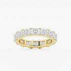 GWA089 - product video for 4 ctw Radiant Lab Grown Diamond East-West Eternity Band - 3.7mm Width