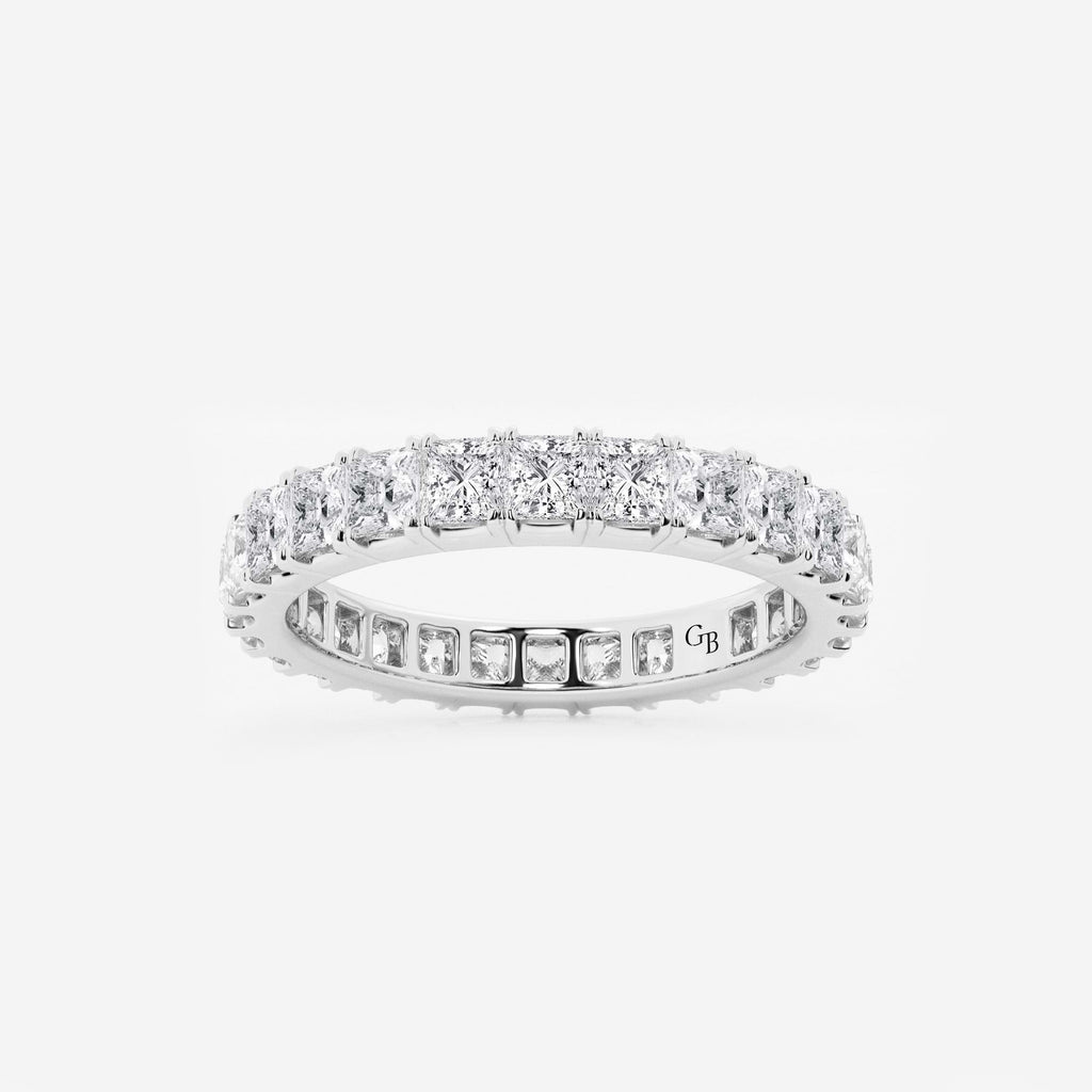 GWA091 - 2 ctw Princess Lab Grown Diamond Eternity Band - 2.7mm Width