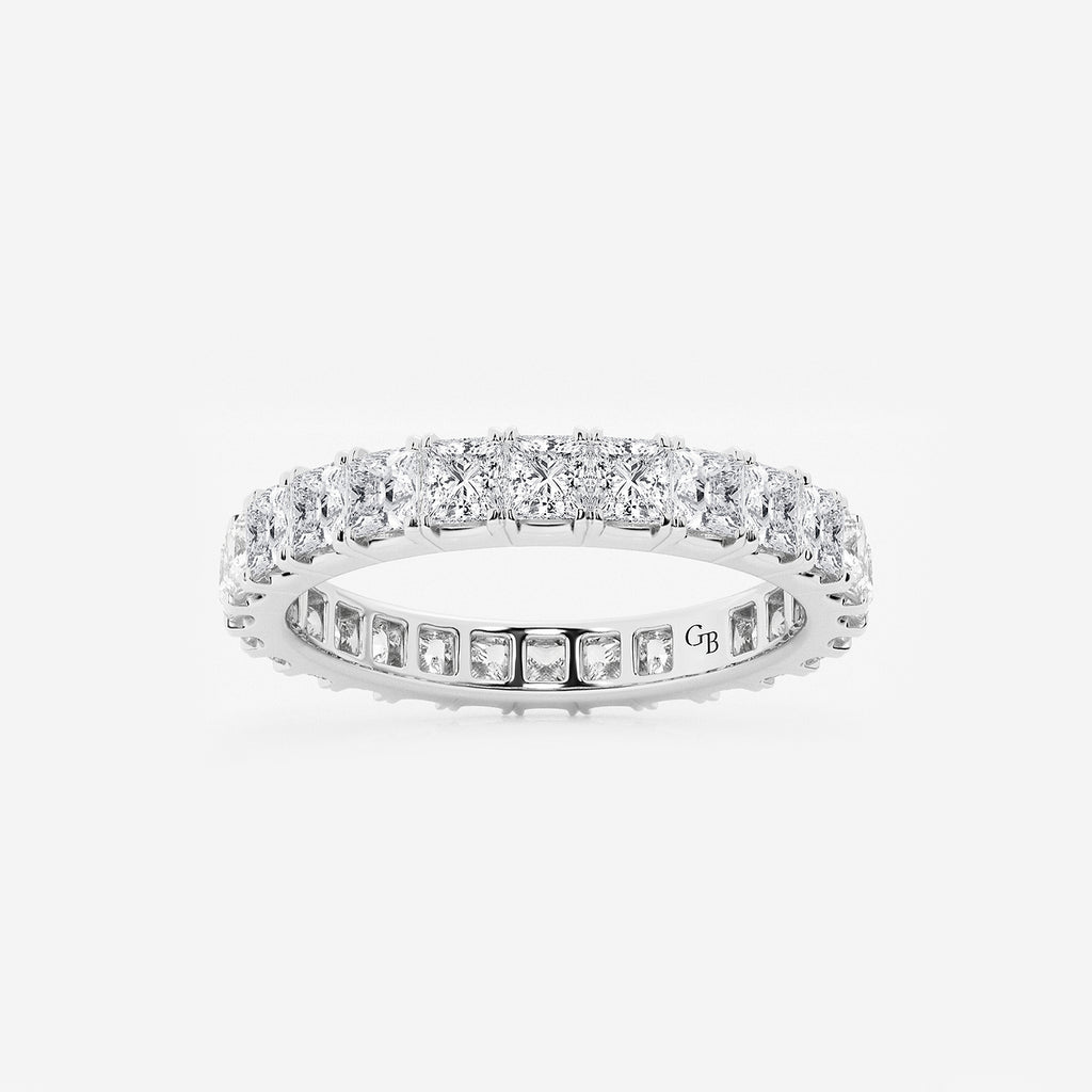 GWA091 - product video for 2 ctw Princess Lab Grown Diamond Eternity Band - 2.7mm Width