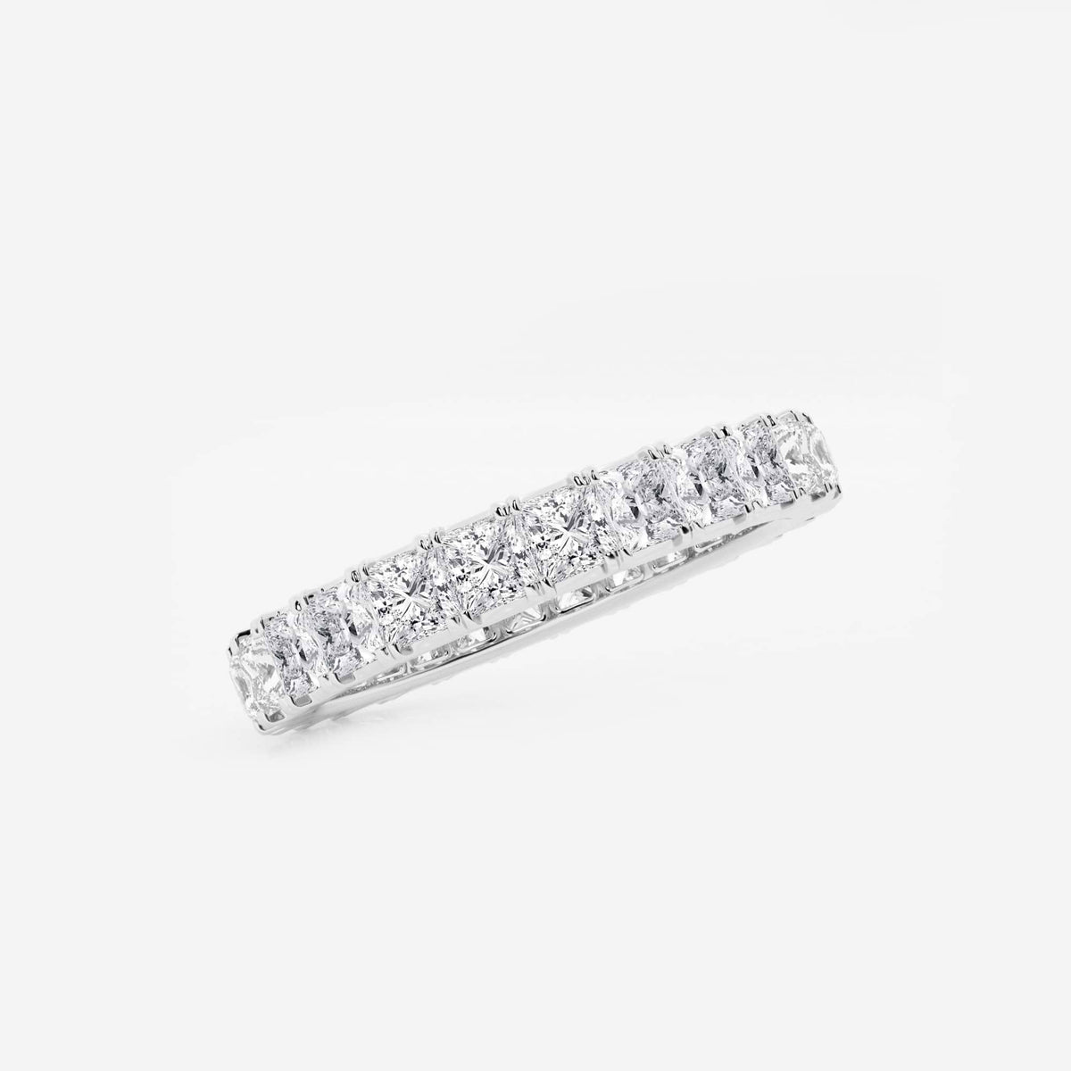 GWA091 - Additional Image 1 for  2 ctw Princess Lab Grown Diamond Eternity Band - 2.7mm Width