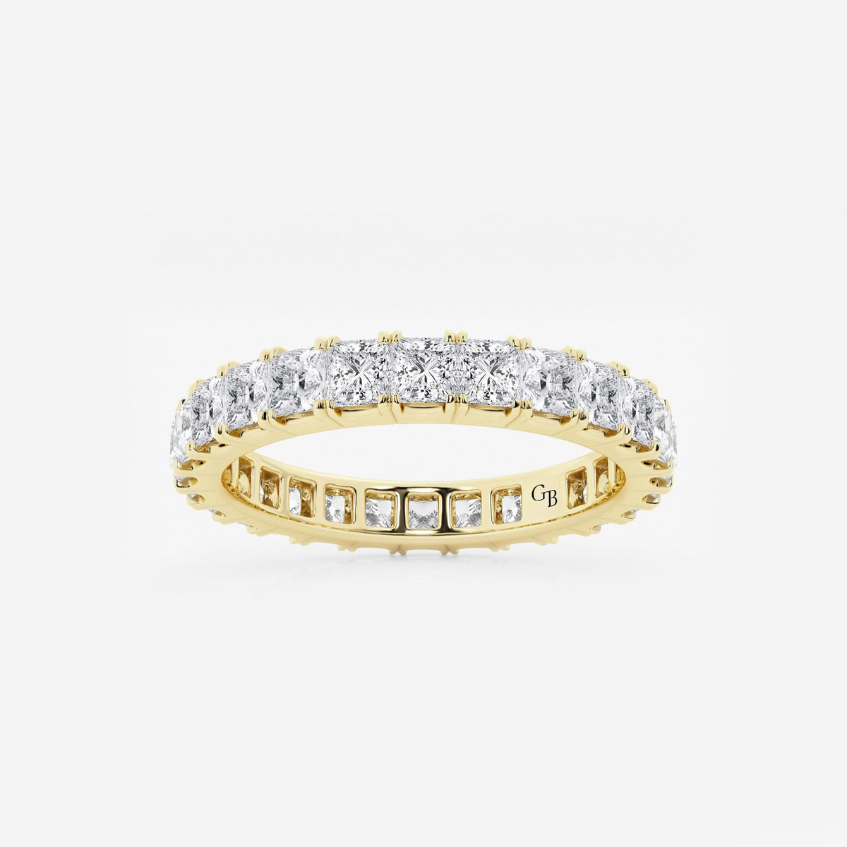 GWA091 - 2 ctw Princess Lab Grown Diamond Eternity Band - 2.7mm Width