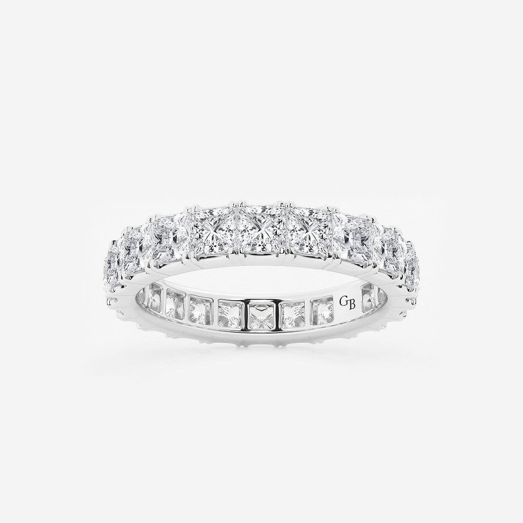 GWA091 - product video for 3 ctw Princess Lab Grown Diamond Eternity Band - 3.1mm Width