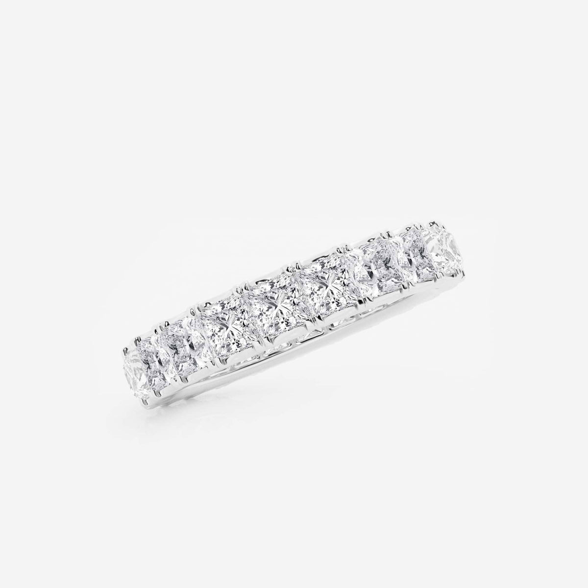 GWA091 - Additional Image 1 for  3 ctw Princess Lab Grown Diamond Eternity Band - 3.1mm Width