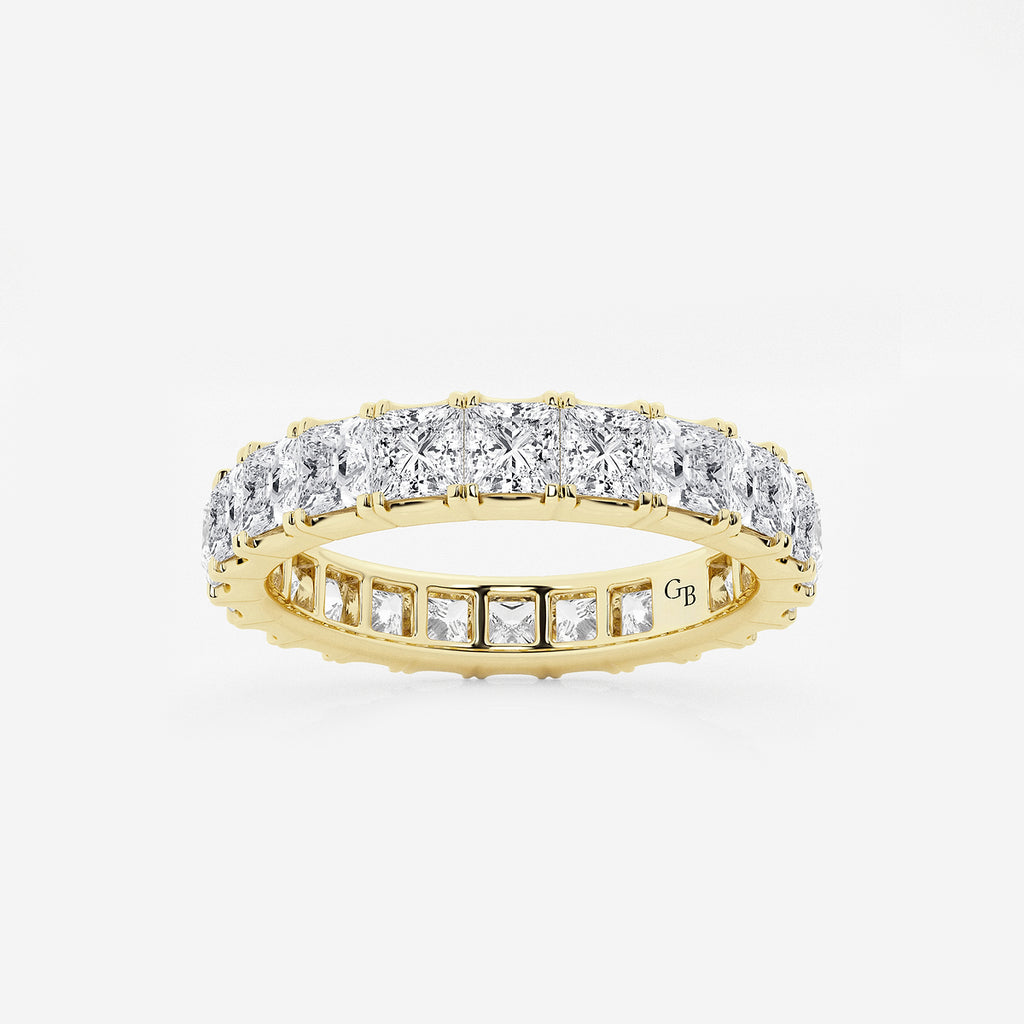 GWA091 - product video for 3 ctw Princess Lab Grown Diamond Eternity Band - 3.1mm Width