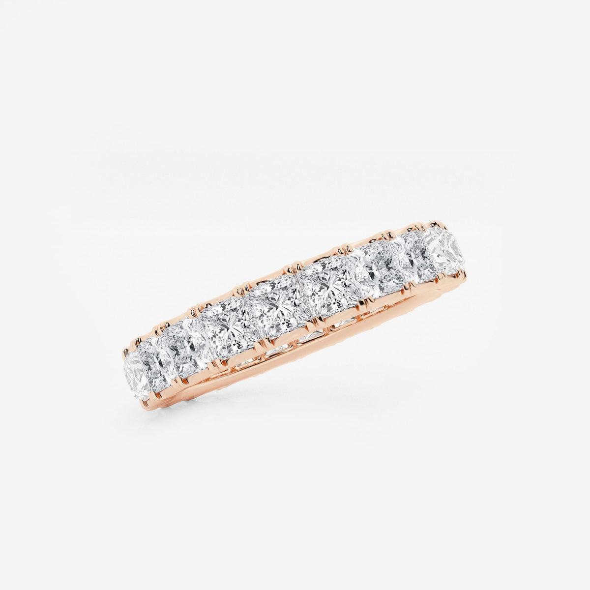 GWA091 - Additional Image 1 for  3 ctw Princess Lab Grown Diamond Eternity Band - 3.1mm Width