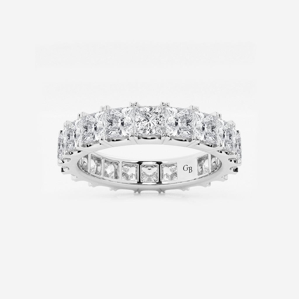 GWA091 - product video for 4 ctw Princess Lab Grown Diamond Eternity Band - 3.8mm Width