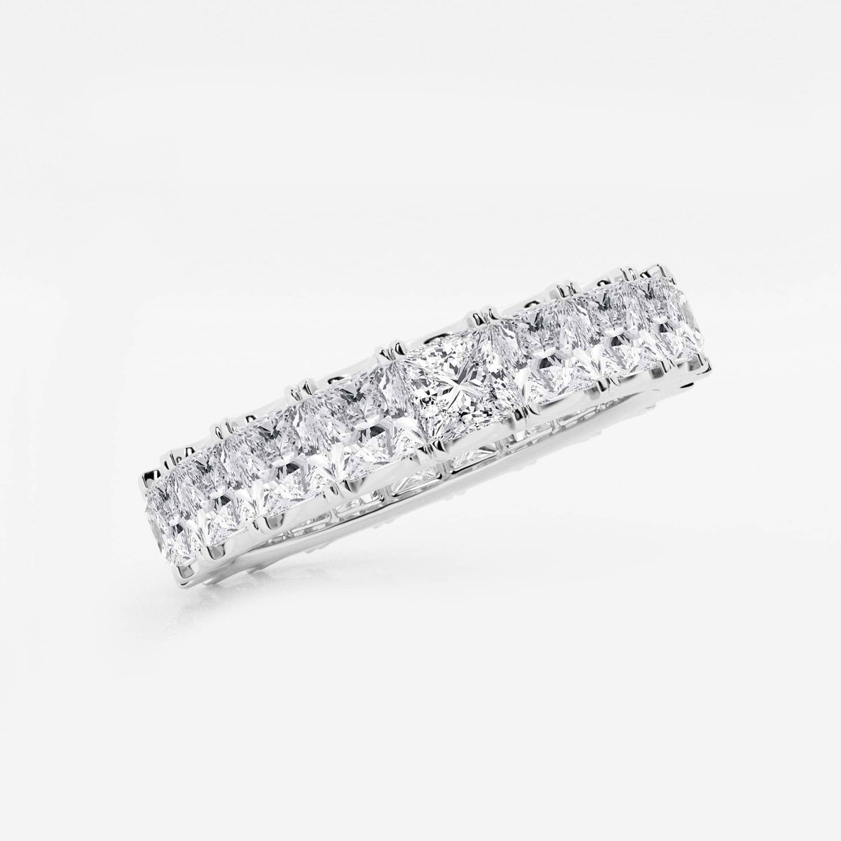 GWA091 - Additional Image 1 for  4 ctw Princess Lab Grown Diamond Eternity Band - 3.8mm Width