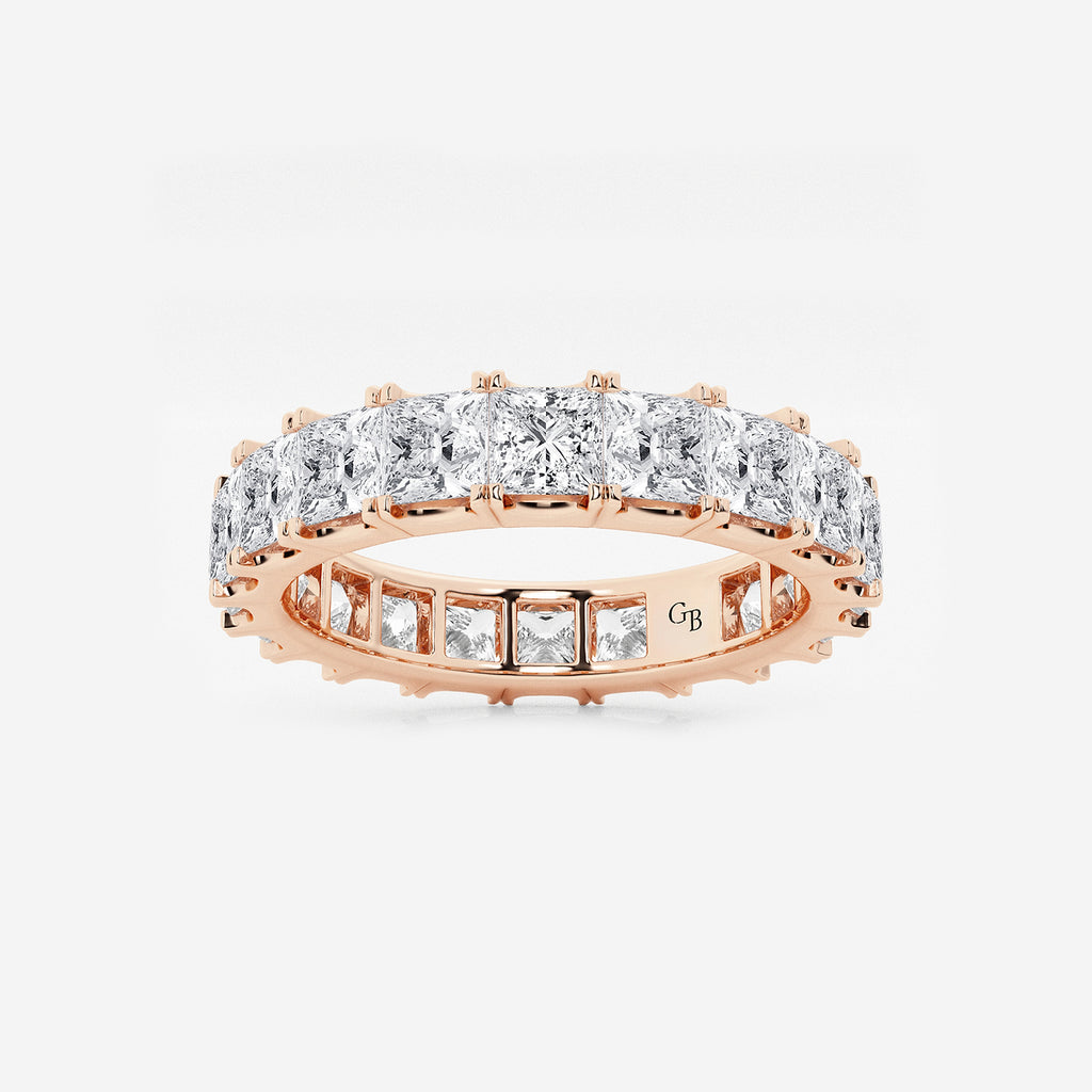 GWA091 - product video for 4 ctw Princess Lab Grown Diamond Eternity Band - 3.8mm Width