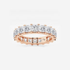 GWA091 - product video for 4 ctw Princess Lab Grown Diamond Eternity Band - 3.8mm Width