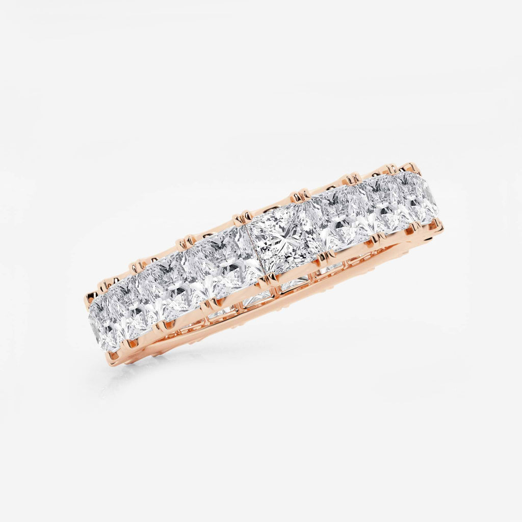 GWA091 - Additional Image 1 for  4 ctw Princess Lab Grown Diamond Eternity Band - 3.8mm Width