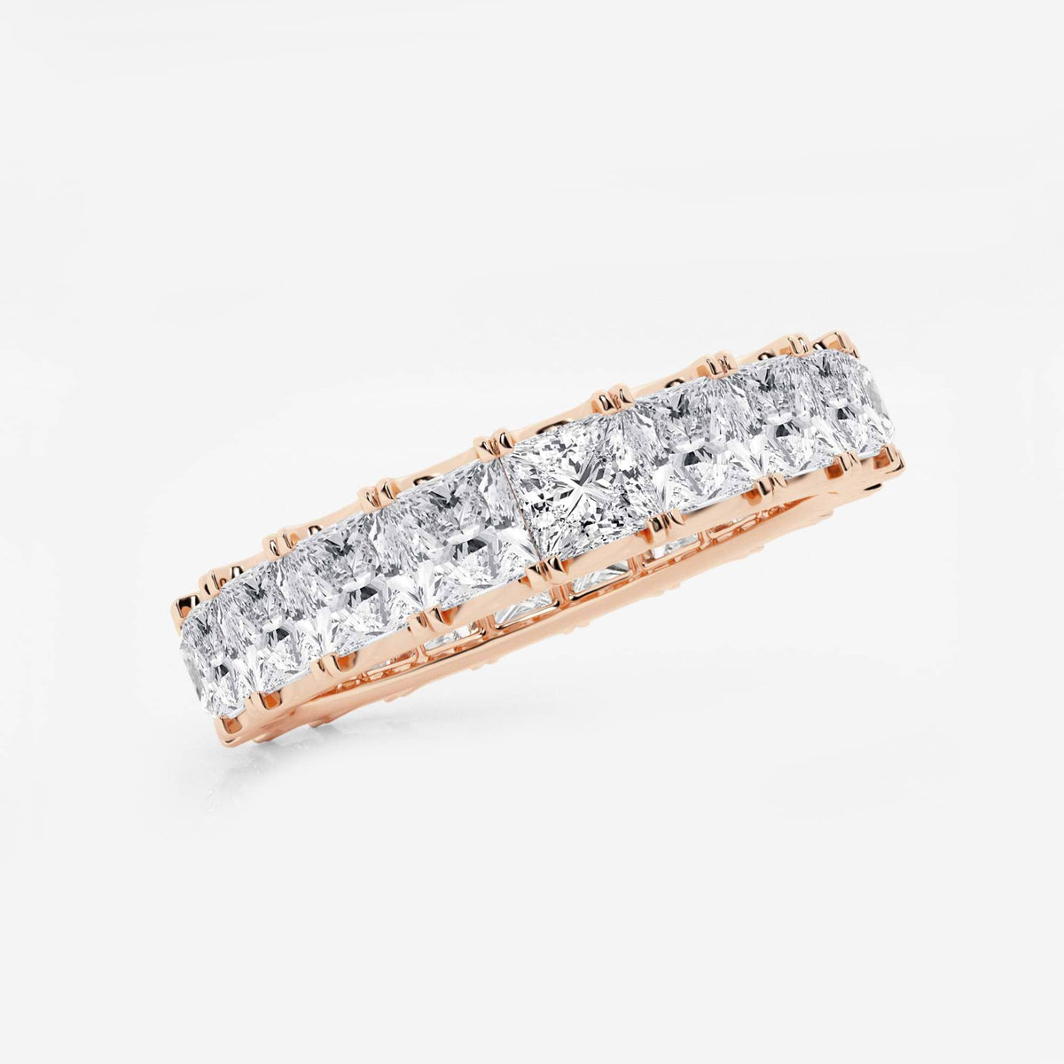 GWA091 - Additional Image 1 for  4 ctw Princess Lab Grown Diamond Eternity Band - 3.8mm Width